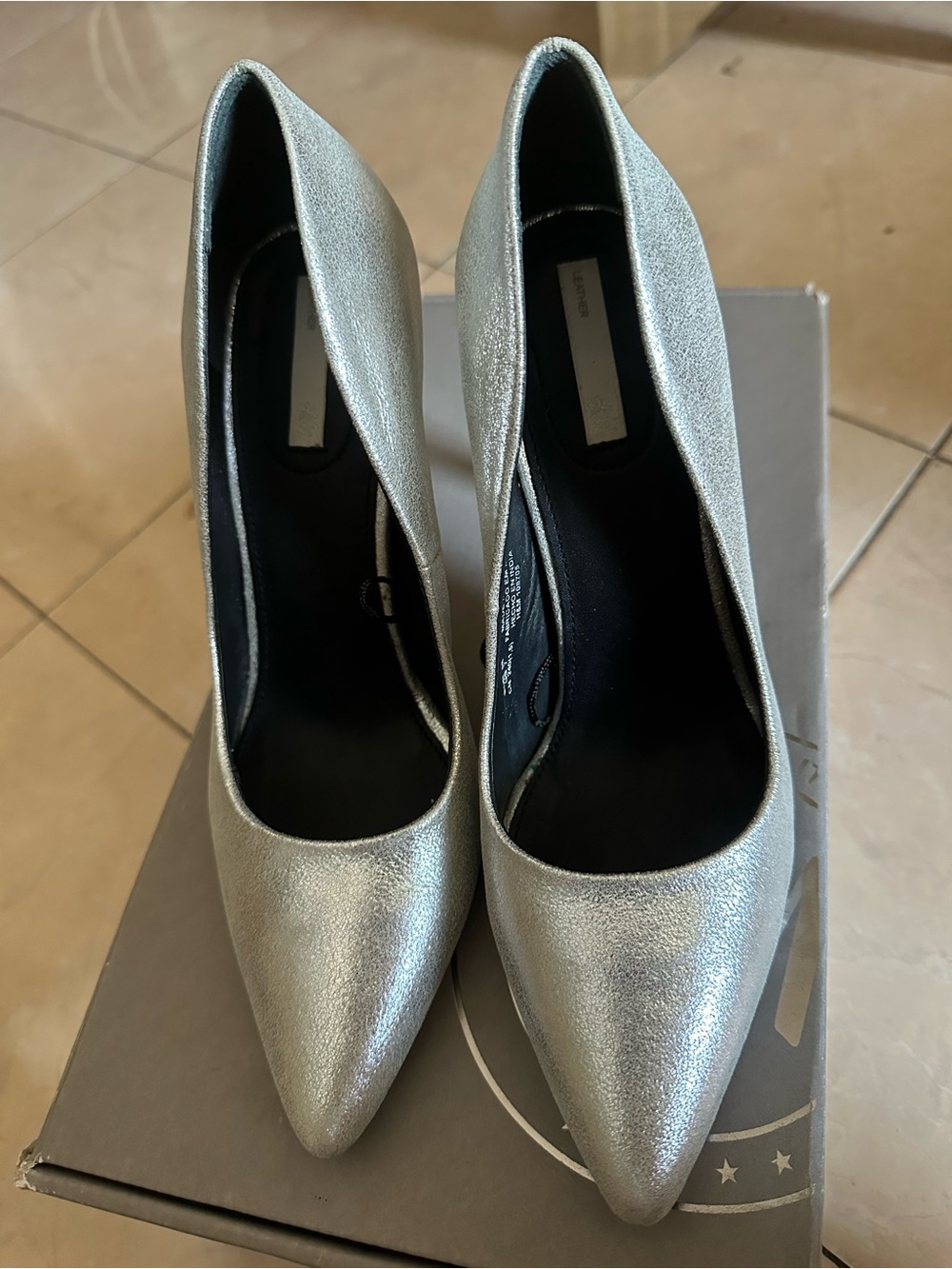 H&M Silver Pointed-Toe High Heels
Just used one time